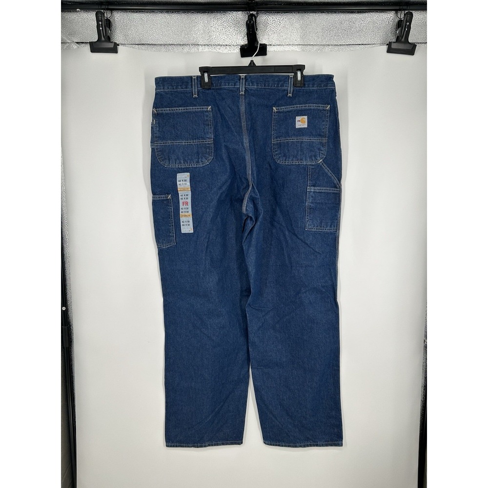 Carhartt FR Flame Resistant FRB13 DNM Original Fit Jeans Medium Wash Denim 42x32